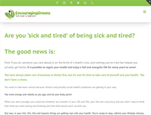 Tablet Screenshot of encouraginggreens.com